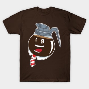 Coffee Pot Head Office Coffeshop T-Shirt